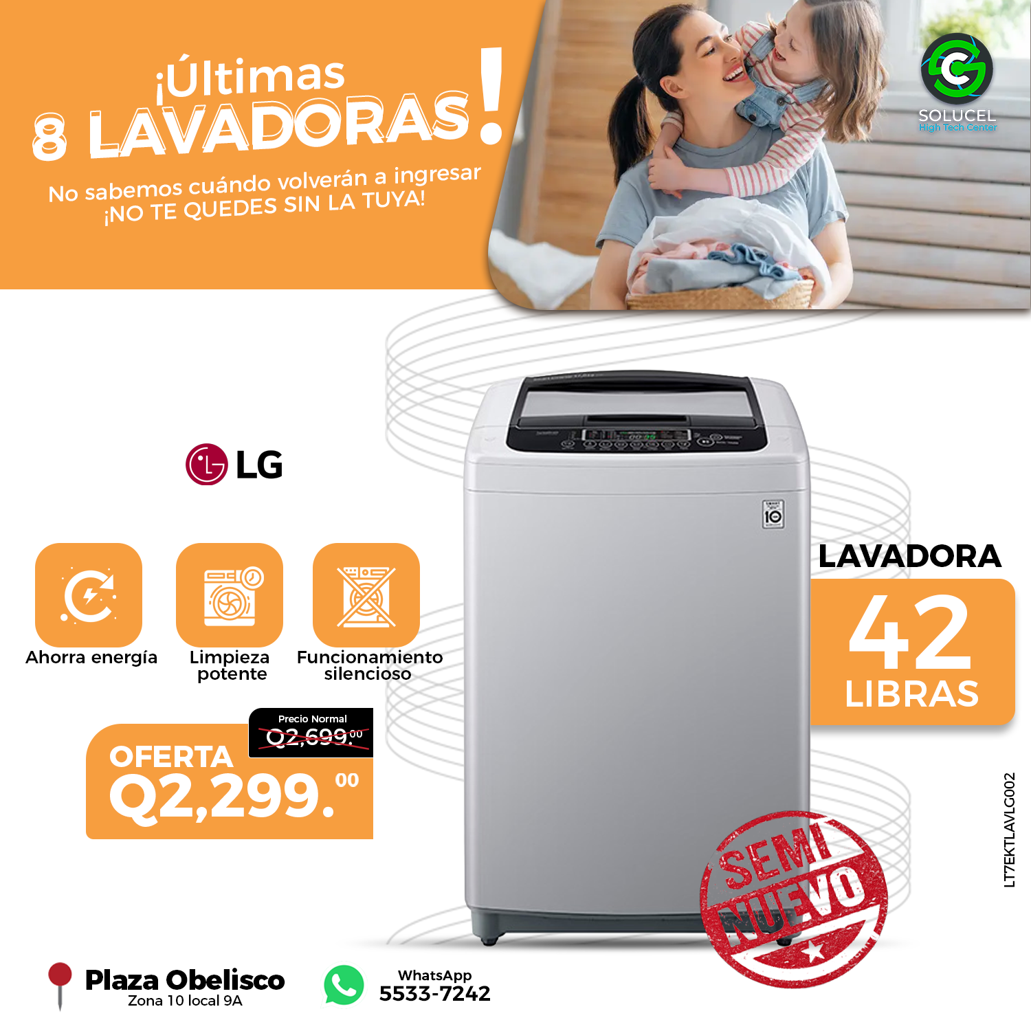 LAVADORA LG