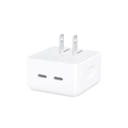 Adaptador de corriente compacto con dos puertos USB-C de 35W